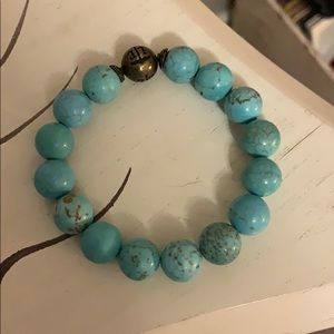 Turquoise beaded bracelet